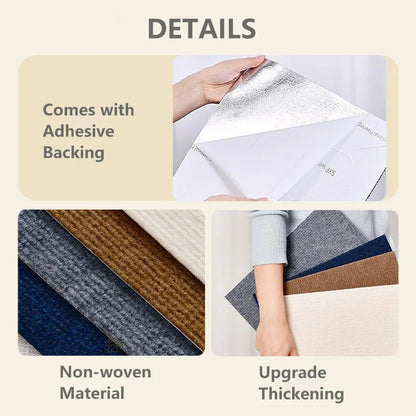 Self-Adhesive Cat Scratching Mat Reusable Cat Scratcher Sofa Tape for Furniture Protection, Scratch Board for Cats.