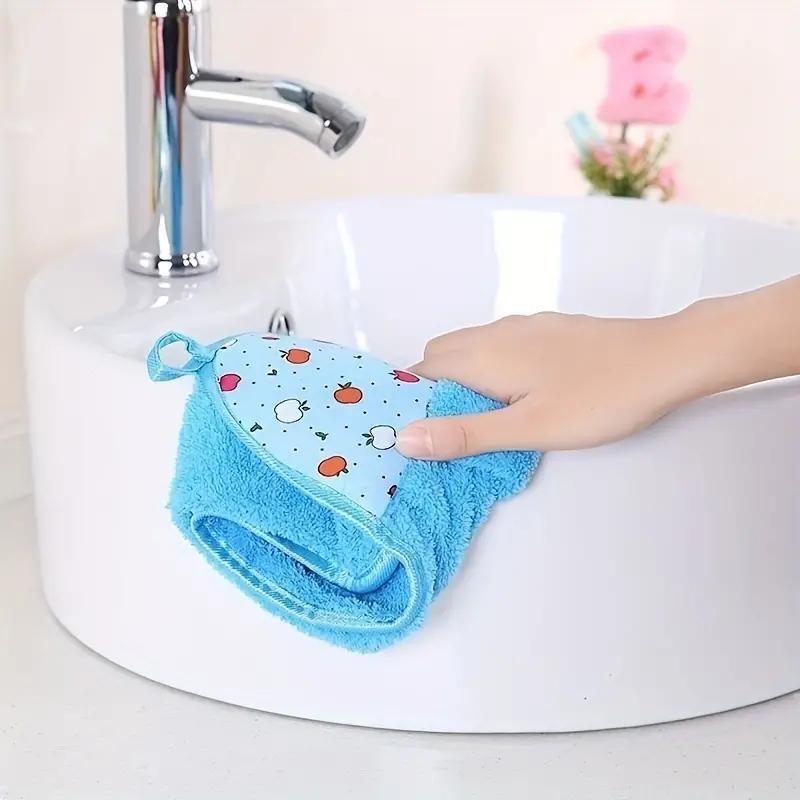 Premium Coral Velvet Bath Towels Set, Soft, Absorbent, and Versatile for Bathroom and Kitchen Use