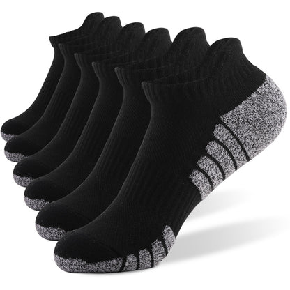Low Cut Breathable Sports Socks for Men Women, Thickened Terry Mesh Boat Socks Non-Slip Shock Absorbing Running Ankle