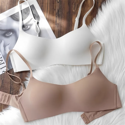 Women Seamless 1/2 Cup Push Up Bra, Non-Wire Bras for Small Chest, Sexy Lingerie Underwear with Lift & Support
