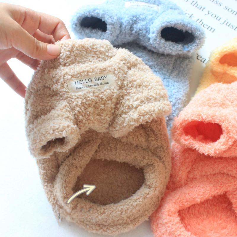Winter Dog Sweater – Warm Plush Dog Clothes for Small & Medium Dogs – Soft Puppy Coat Jacket for Chihuahua, Teddy & Cats