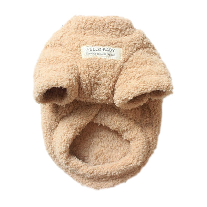 Winter Dog Sweater – Warm Plush Dog Clothes for Small & Medium Dogs – Soft Puppy Coat Jacket for Chihuahua, Teddy & Cats