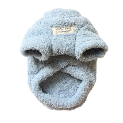 Winter Dog Sweater – Warm Plush Dog Clothes for Small & Medium Dogs – Soft Puppy Coat Jacket for Chihuahua, Teddy & Cats
