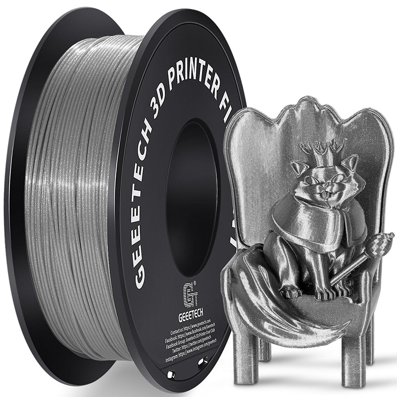 3D Filament, Shiny 3D Printer Spool Wire for High Quality Prints, Vacuum Packed