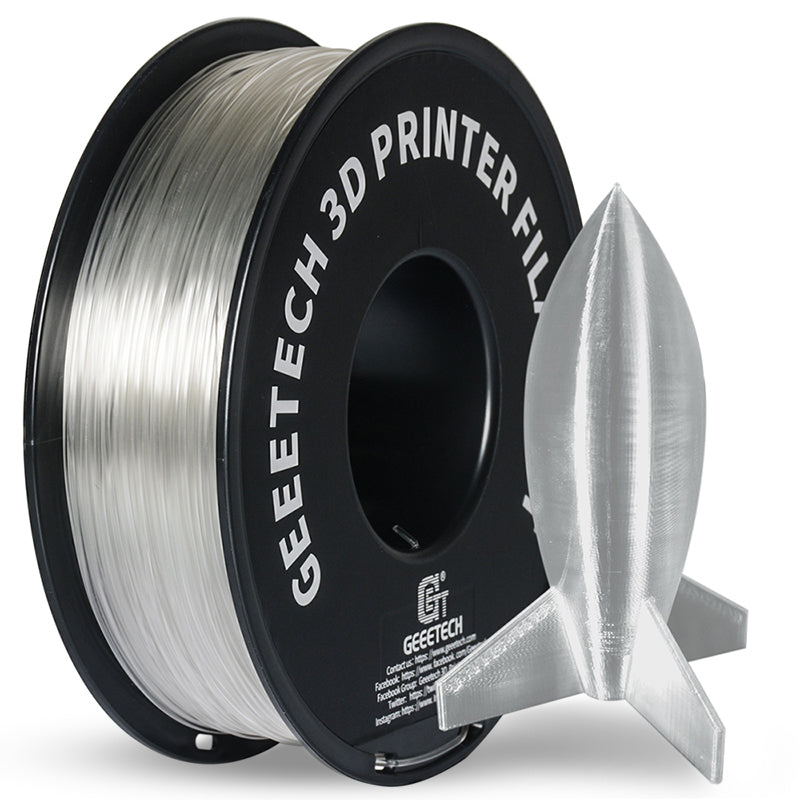 Geeetech 3D Printer Filament PLA Spool, Tangle-Free, Pure Plastic, Vacuum Packed 3D Printing Material for Smooth Layer