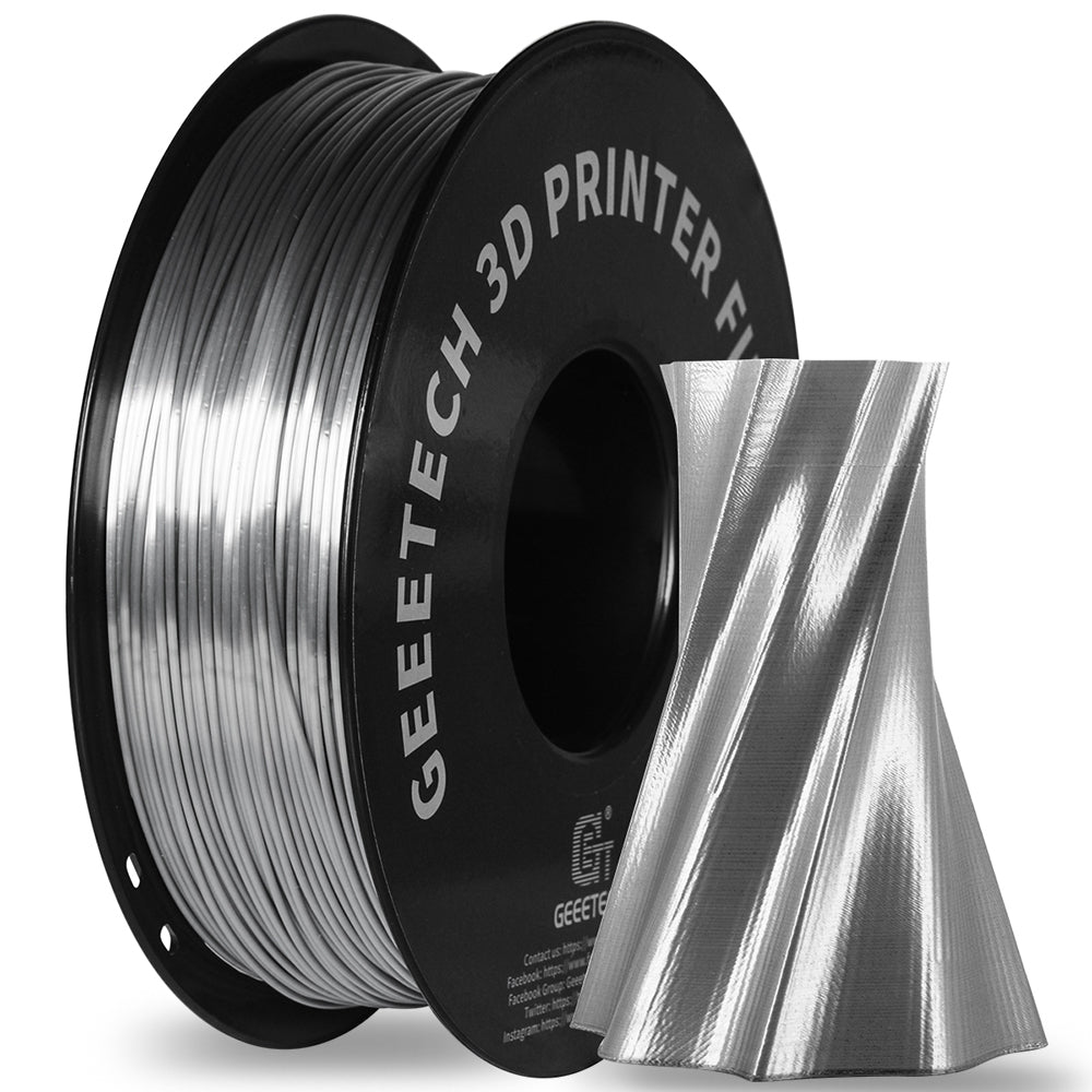 Geeetech 3D Printer Filament PLA Spool, Tangle-Free, Pure Plastic, Vacuum Packed 3D Printing Material for Smooth Layer