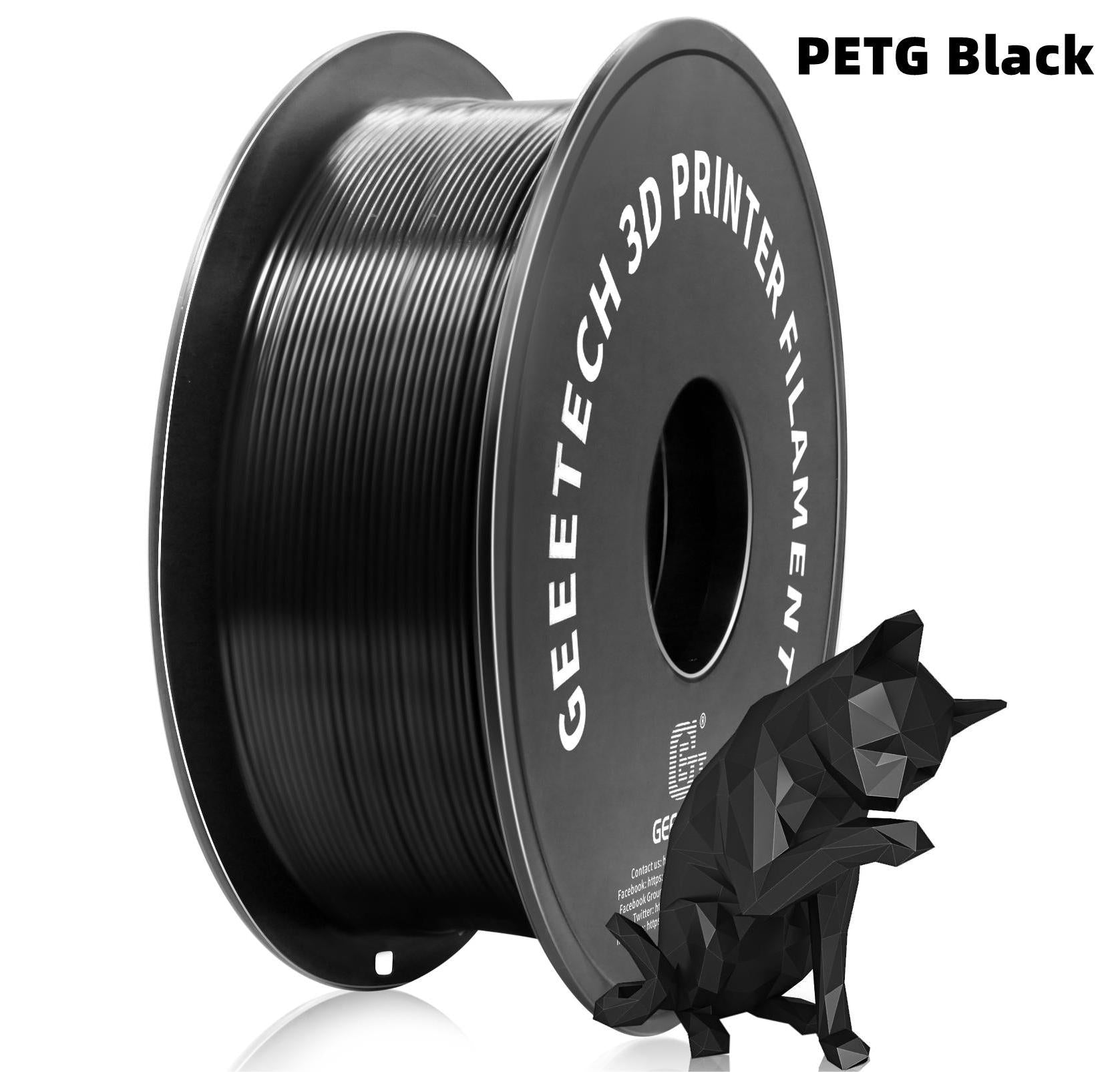 Geeetech 3D Printer Filament PLA Spool, Tangle-Free, Pure Plastic, Vacuum Packed 3D Printing Material for Smooth Layer