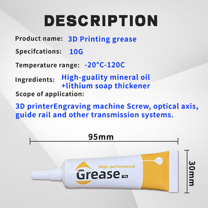 Lubricating Oil For 3D Printer EasyThreed Super Lube Gear Grease For Bambu Lab X1C P1S P1P Quiet Pr 5