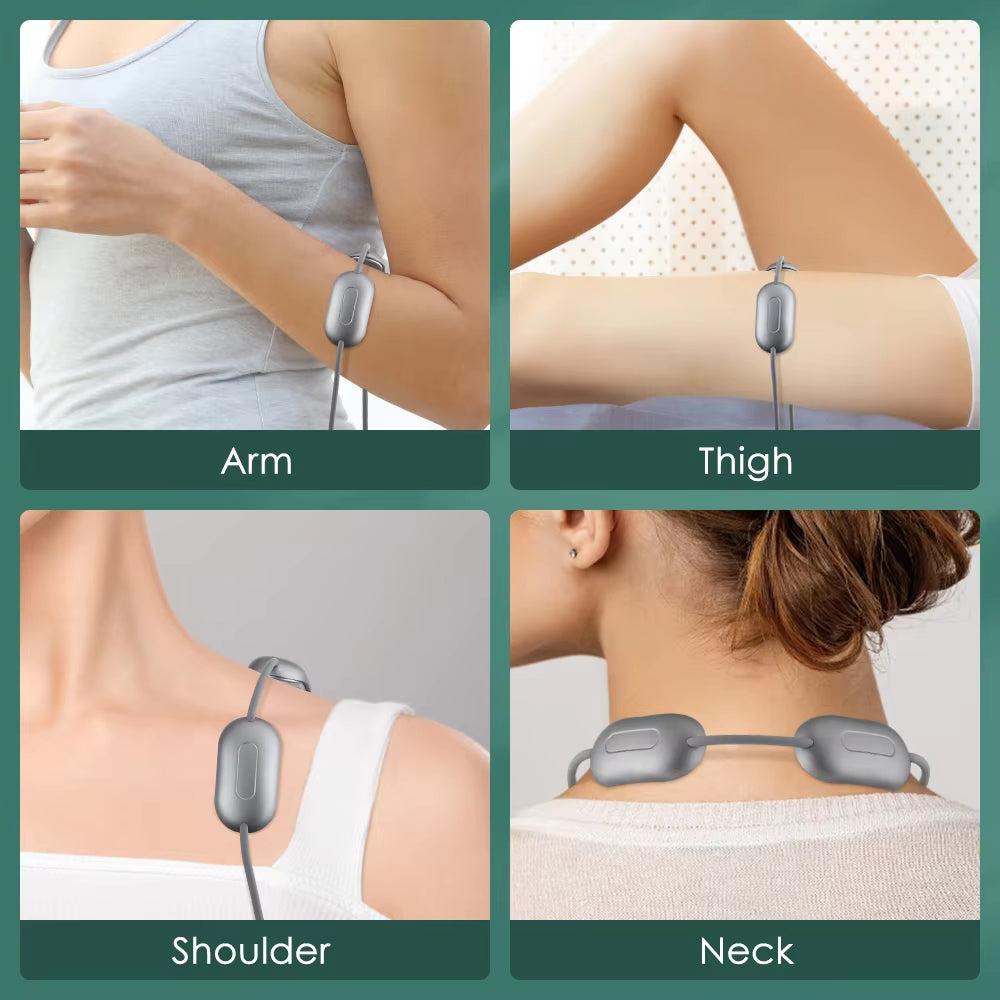 Hanging Neck Shoulder Cervical Spine Massager Hot Compress Neck Artifact Dredging Spine Neck Protec 1