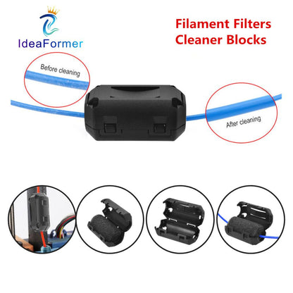 3D Printer Filament Dust Filters, Flame Foam Cleaner for A6 A8 CR10 Ender Filament Cleaning Blocks