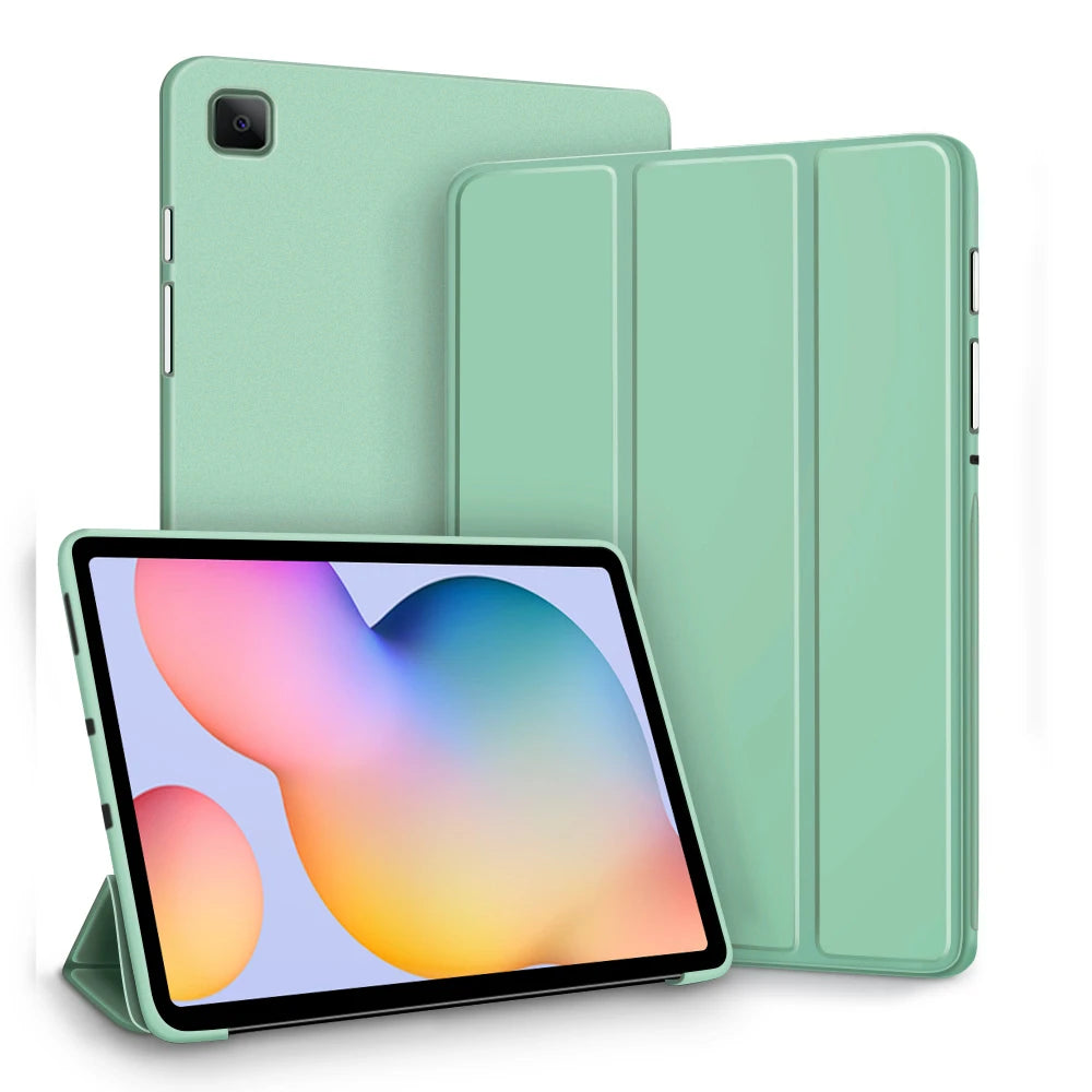 Slim PU Leather Case Fit Samsung Galaxy Tablet with Smart Auto Sleep Wake Function & Adjustable Stand Cover