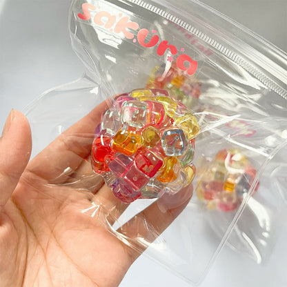 Squishy Balls Stress Relief Toy,Super Soft Ice Beads Sensory Fidget Toy for Kids &Adults,Anxiety Relaxation Squeeze ball