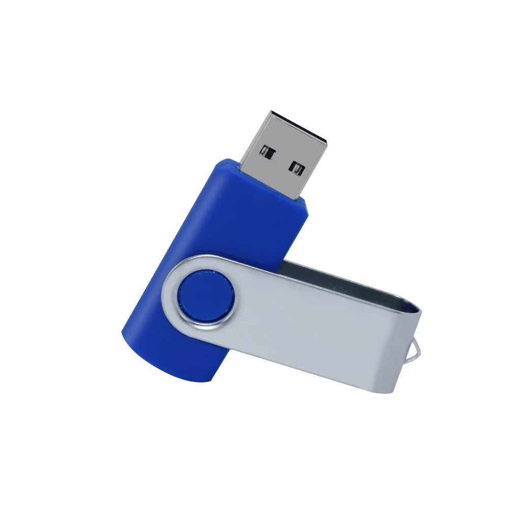 Portable USB Flash Drive Metal Swivel Jump Drive Memory Stick 20 Pendrive Cle USB For Laptop Car Of 5