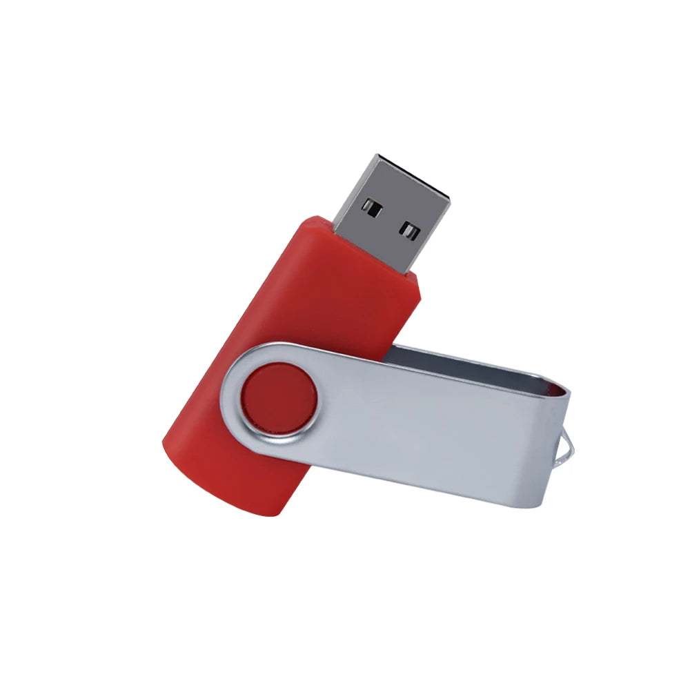 Portable USB Flash Drive Metal Swivel Jump Drive Memory Stick 20 Pendrive Cle USB For Laptop Car Of 6