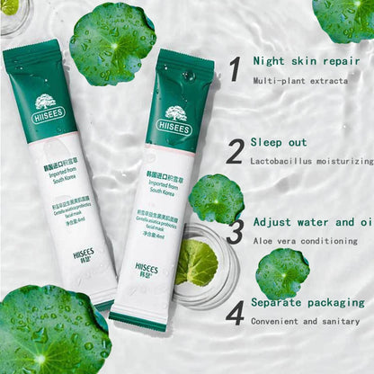 30 Pcs Centella Collagen Sleeping Facial Mask, Anti-Wrinkle, Anti-Aging Moisturzing Korean Skincare for Overnight Repair