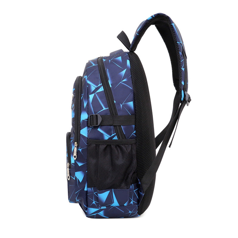 Fashion Backpack 3 Piece Set, Durable Nylon School Bookbag with Shoulder Bag & Pencil Case for Teen Girls & Boys