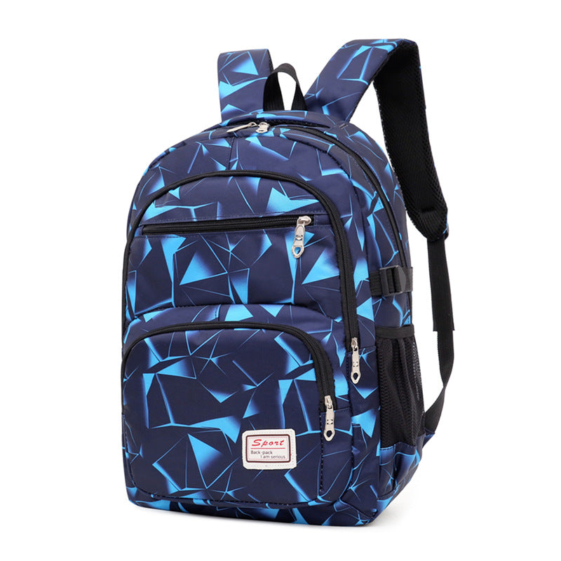 Fashion Backpack 3 Piece Set, Durable Nylon School Bookbag with Shoulder Bag & Pencil Case for Teen Girls & Boys