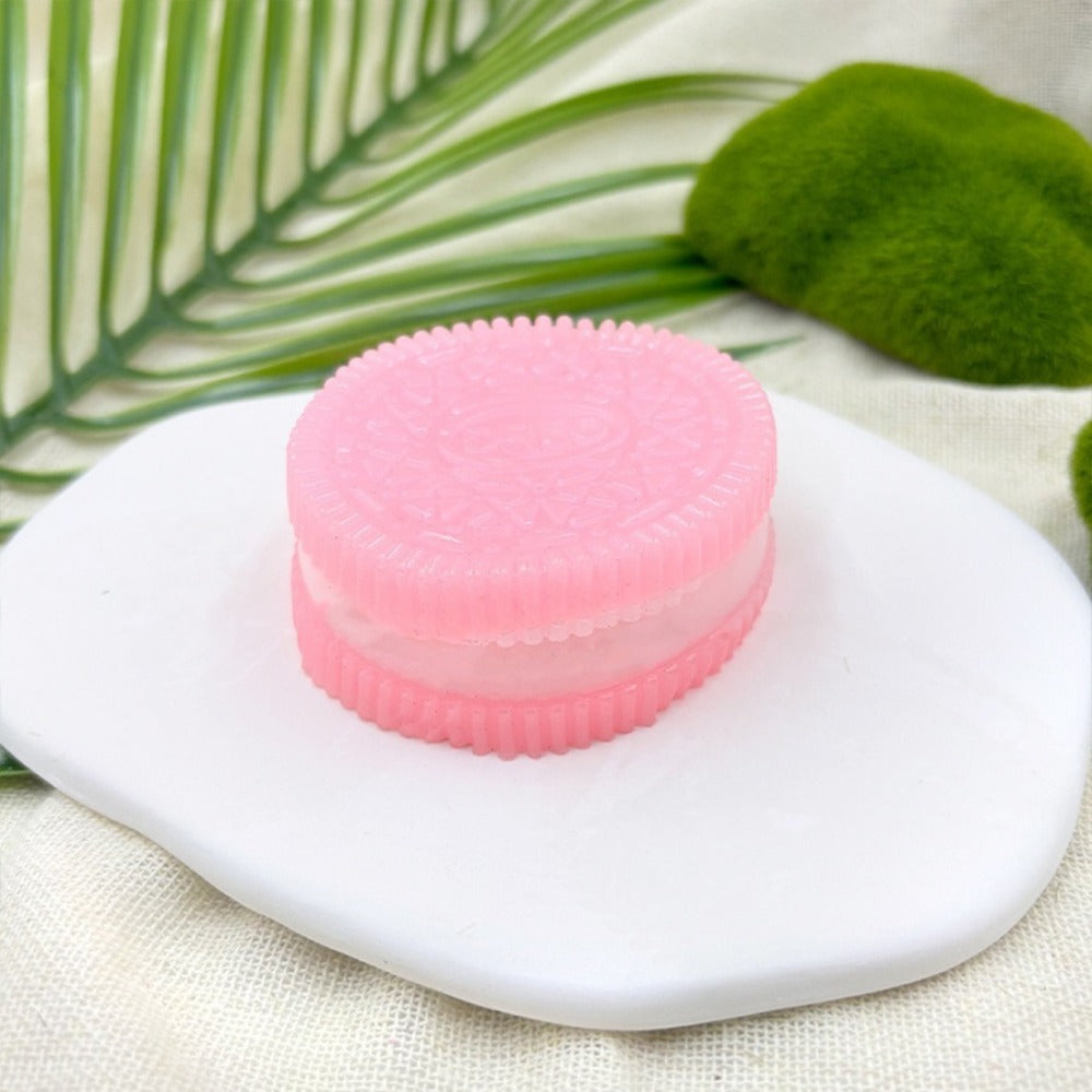 Soft Taba Squishy Handmade Cookies,Stress Relief & Sensory Fidget Toy for Kids & Adults, Anxiety Relaxation Squeeze Toy