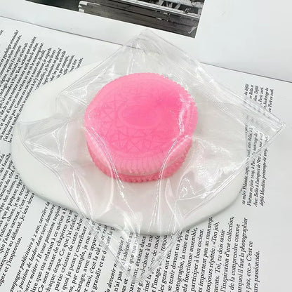 Soft Taba Squishy Handmade Cookies,Stress Relief & Sensory Fidget Toy for Kids & Adults, Anxiety Relaxation Squeeze Toy