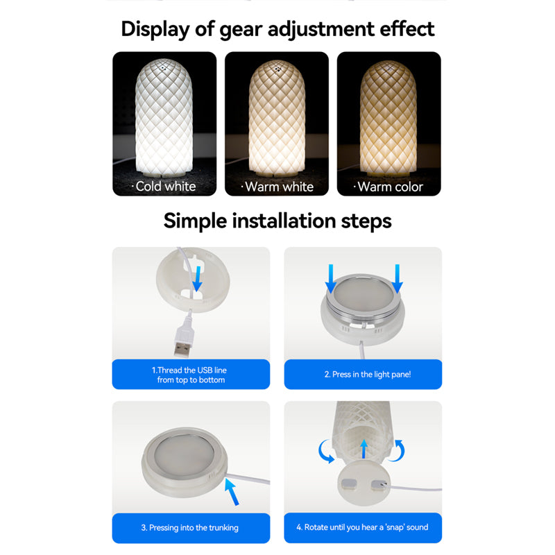 Adjustable LED Light Kit For Bambu Lab DIY Hardware Parts Without Shell WhiteColdWarm Lighting For  2