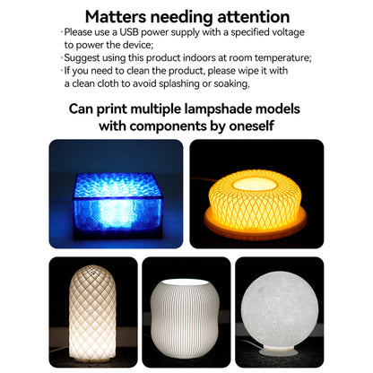 Adjustable LED Light Kit For Bambu Lab DIY Hardware Parts Without Shell WhiteColdWarm Lighting For  3