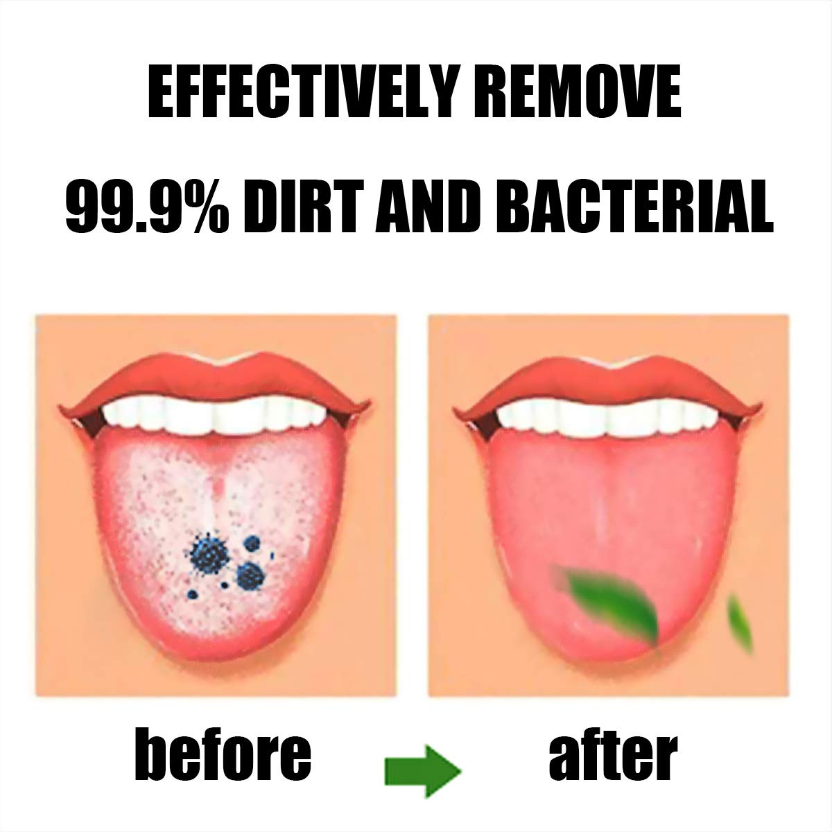 Reusable Silicone Tongue Scraper Brush for Adults & Kids Washable Tongue Cleaning Tool for Fresh Breath & Oral Hygiene
