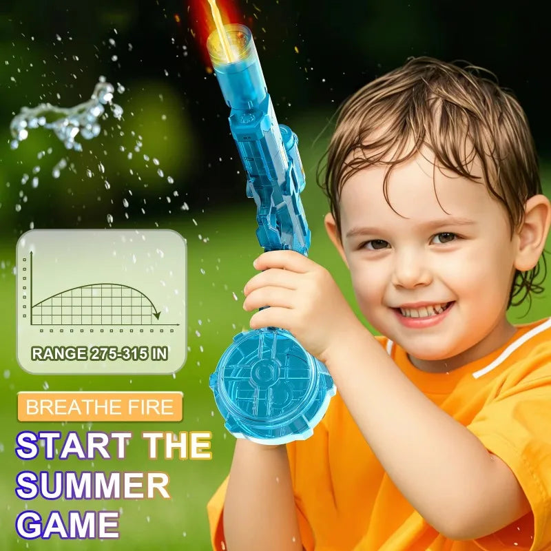 LED Light Emitting Electric Water Gun for Kids, Automatic Sensor Lights Water Pistol Summer Outdoor Beach Pool Toy