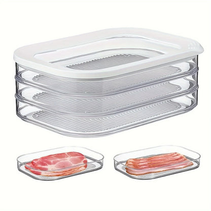 Stackable Refrigerator Storage Container With Lid For Meal Prep And Food Organization 6
