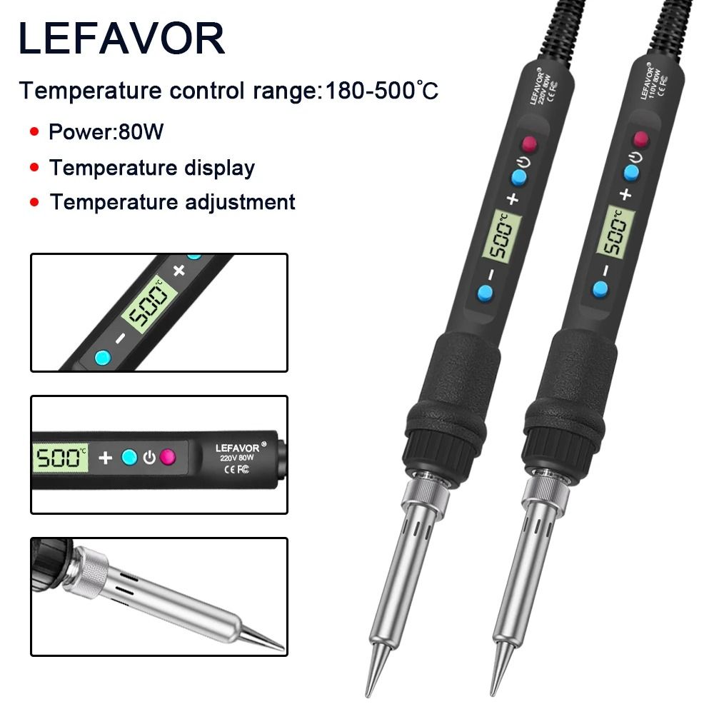 80W Digital Display Soldering Iron Kit With Adjustable Temperature 3