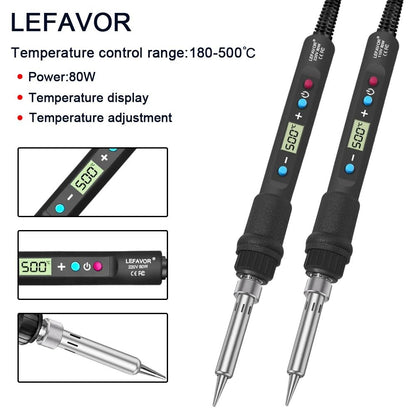 80W Digital Display Soldering Iron Kit With Adjustable Temperature 3