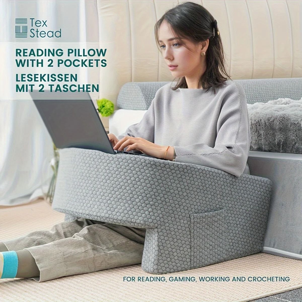 Reading Pillow For Gaming And Bed Support 6