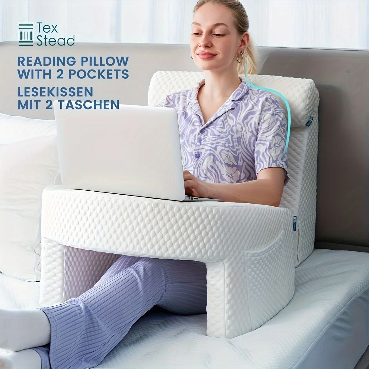 Reading Pillow For Gaming And Bed Support 8