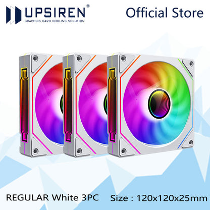 ARGB Chassis Fan 4 Pin PWM Quiet 120mm PC Case Fan 12V 6001500RPM High Air Volume 6