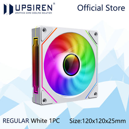 ARGB Chassis Fan 4 Pin PWM Quiet 120mm PC Case Fan 12V 6001500RPM High Air Volume 7