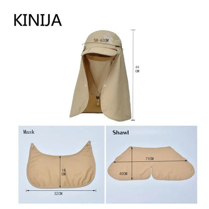 Foldable Quick Drying Waterproof 360 Degree Visor Sun Hat For Men And Women 5