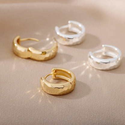 Trendy Hoop Earrings for Women,Stainless Steel Gold &Silver Small Hoops,Hypoallergenic Piercing Jewelry,Minimalist studs