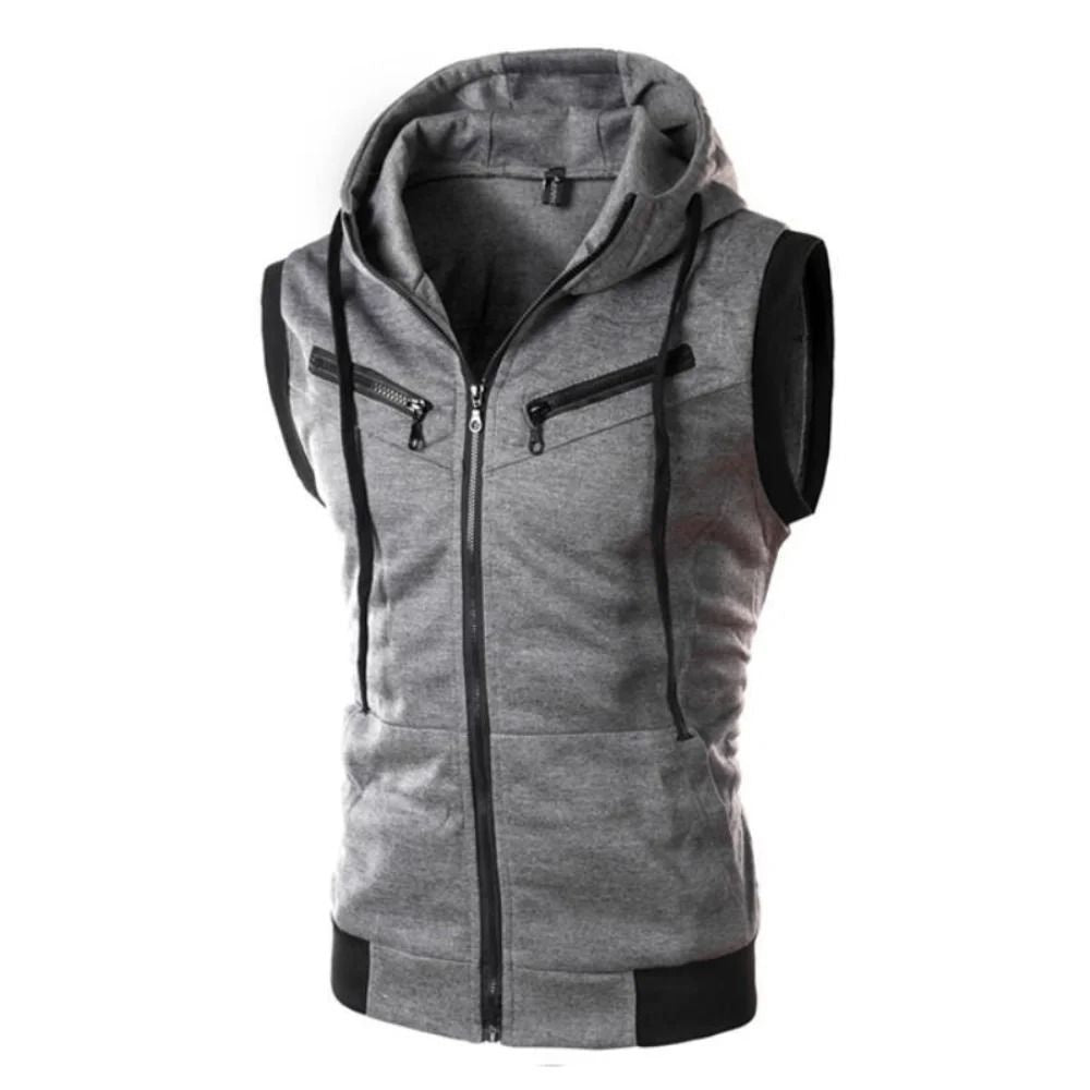Spring Sweater Vest for Men Retro Casual Knitted Pullover Sleeveless Pullover