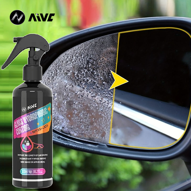 Car Glass Hydrophobic Nano Spray, Waterproof Coating for Windshield, Rearview Mirror & Auto Glass, Rain Repellent