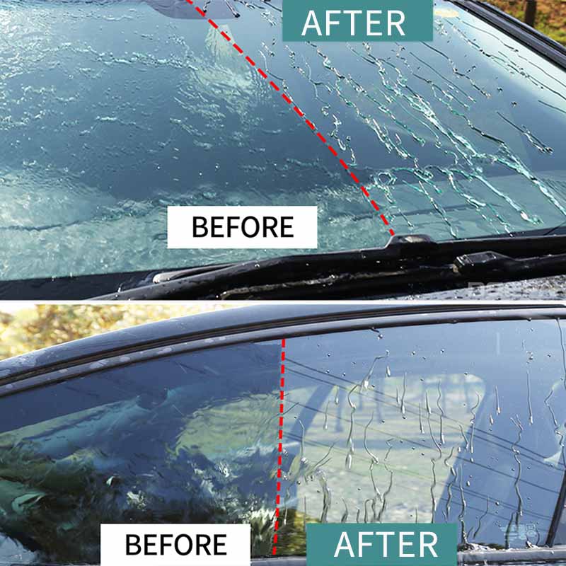 Car Glass Hydrophobic Nano Spray, Waterproof Coating for Windshield, Rearview Mirror & Auto Glass, Rain Repellent