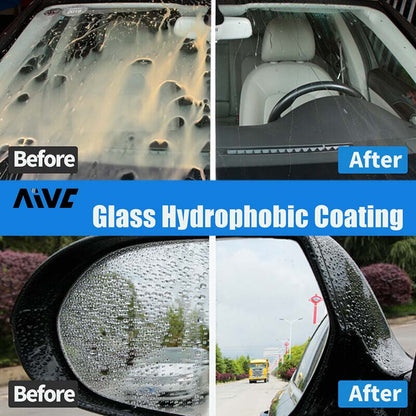 Car Glass Hydrophobic Nano Spray, Waterproof Coating for Windshield, Rearview Mirror & Auto Glass, Rain Repellent