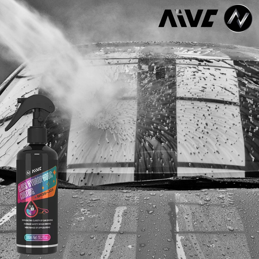 Car Glass Hydrophobic Nano Spray, Waterproof Coating for Windshield, Rearview Mirror & Auto Glass, Rain Repellent