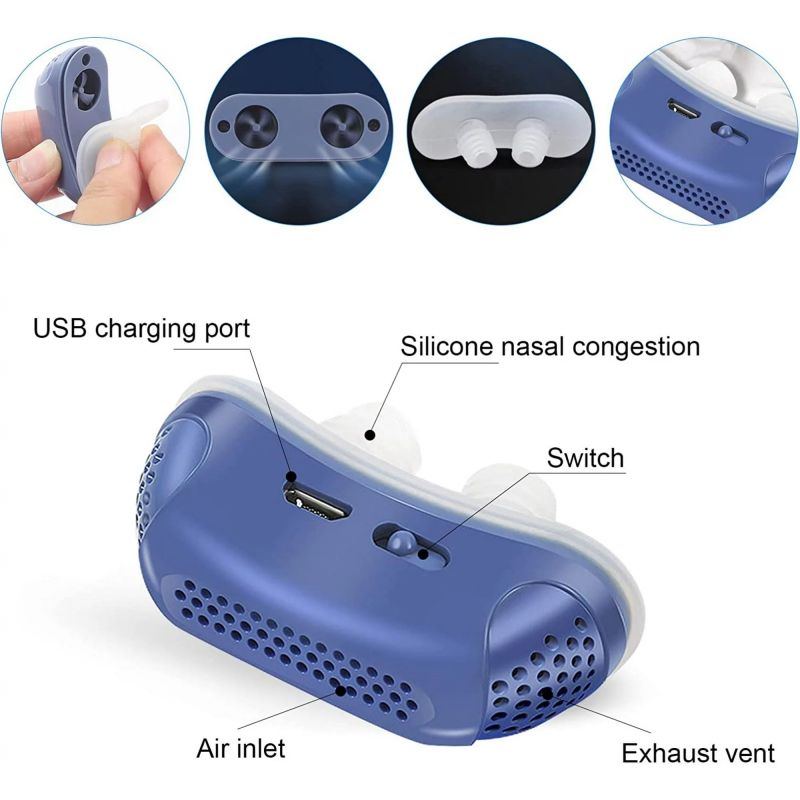 Stop Snoring Instantly Upgraded Anti Snore Device with Adjustable Wind Speed
