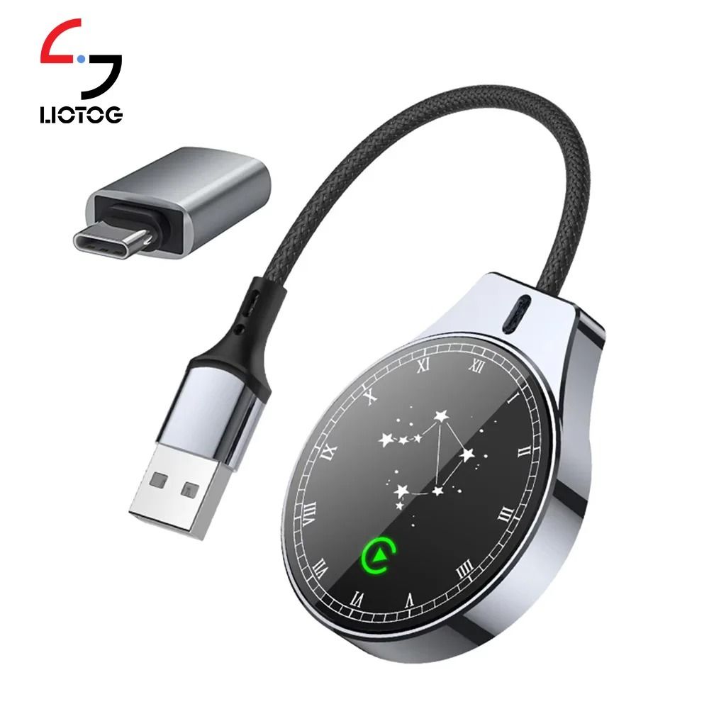 Wireless Carplay Android Auto Adapter with 5G WiFi for iPhone and Android