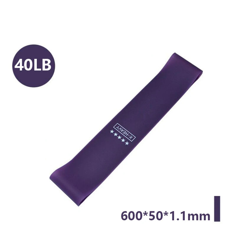 Portable Fitness Resistance Bands Set – 5-Level Rubber Elastic Gym Bands for Yoga, Pilates, CrossFit & Strength Training