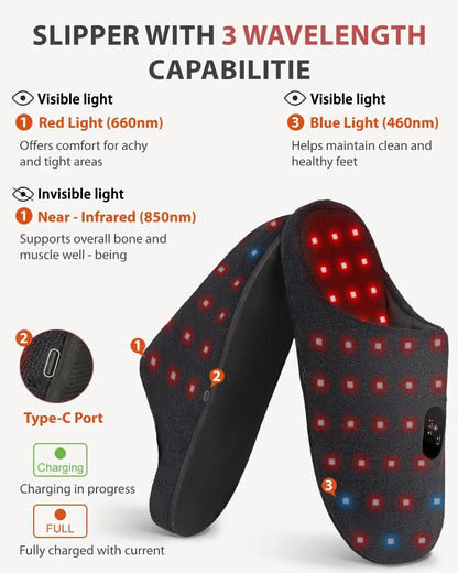Red Light Therapy Slippers For Foot Pain Relief And Inflammation 2
