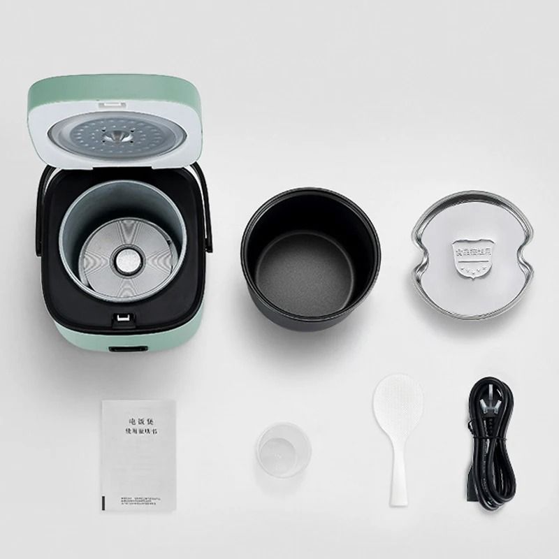 Mini Electric Rice Cooker For One To Two People With Steamer Function And 12L Non Stick Inner Pot 5