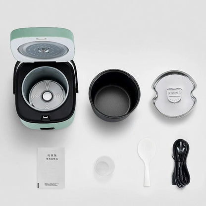 Mini Electric Rice Cooker For One To Two People With Steamer Function And 12L Non Stick Inner Pot 5