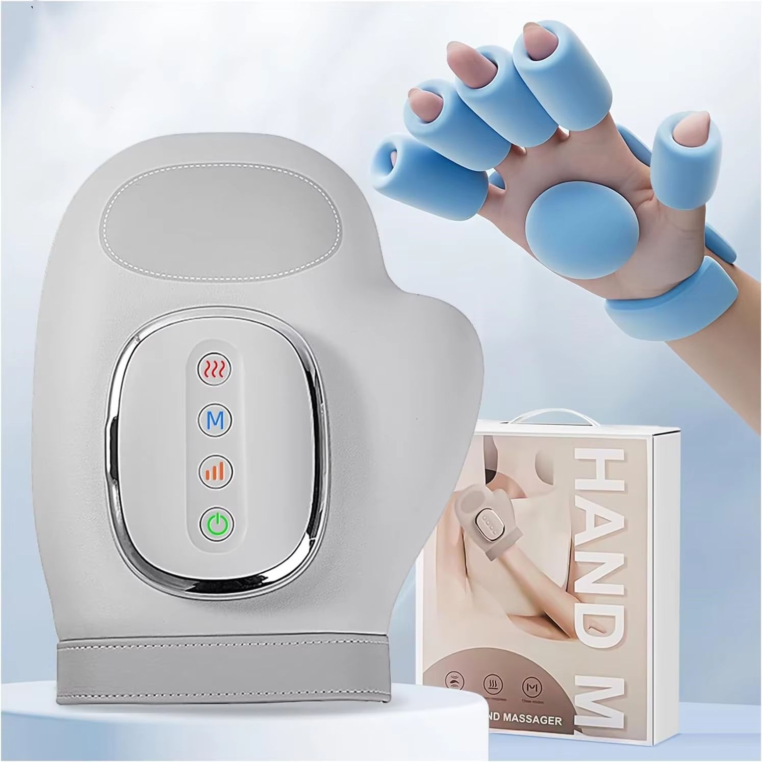 ThermaRelief Hand Massager with Heat & Compression Therapy