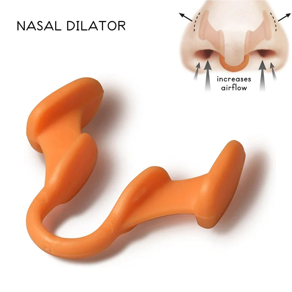 Anti Snoring Silicone Nose Clip, Nasal Dilator Stop Snore Aid for Easy Breathing, Rhinitis Relief, Sleep Apnea & Snoring