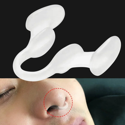 Anti Snoring Silicone Nose Clip, Nasal Dilator Stop Snore Aid for Easy Breathing, Rhinitis Relief, Sleep Apnea & Snoring
